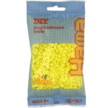 Sacchetto di 1000 perline di plastica Midi giallo pastello HAMA-207-43 Hama 1