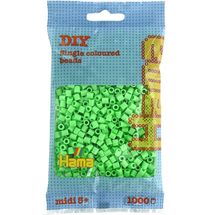 Sacchetto di 1000 perline di plastica Midi verde pastello HAMA-207-47 Hama 1