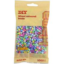 Sacchetto di 1000 perline di plastica Midi mescolare pastello HAMA-207-50 Hama 1