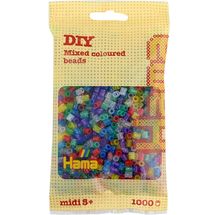 Sacchetto di 1000 perline di plastica Midi paillettes HAMA-207-54 Hama 1