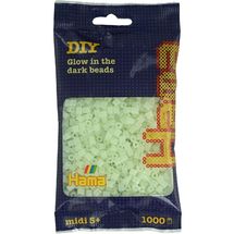 Sacchetto di 1000 perline di plastica Midi fosforescente HAMA-207-55 Hama 1