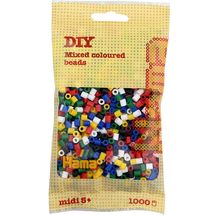 Sacchetto di 1000 perline di plastica Midi miscela base 6 colori HAMA-207-66 Hama 1