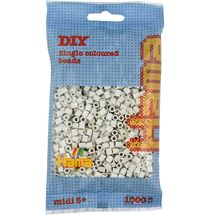Sacchetto di 1000 perline di plastica Midi bianco calcareo HAMA-207-77 Hama 1