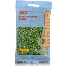 Sacchetto di 1000 perline di plastica Midi Verde oliva 207-84 Hama 1