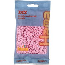 Sacchetto di 1000 perline di plastica Midi rosa tenue HAMA-207-95 Hama 1