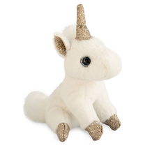 Portachiavi di peluche unicorno oro HO2762 Histoire d'Ours 1