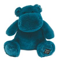 Hip Chic peluche ippopotamo blu 25 cm HO3107 Histoire d'Ours 1