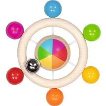 Sonaglio trottola di perline arcobaleno GK65366 Goki 1