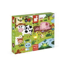 Puzzle Tattile Gli animali della fattoria J02772 Janod 1