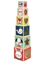 Piramide 6 cubi Baby Forest J08016 Janod 1