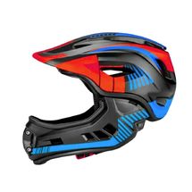 Casco integrale nero rosso blu M KMHFF08M Kiddimoto 1