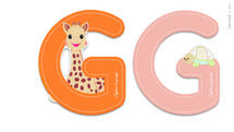 Lettre G Sophie la Girafe JA09551 Janod 1