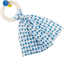 Bib0+ sonaglio di peluche blu EFK-120-000-605 Little Big Things 1