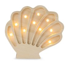 Lampada Conchiglia legno litoraneo LL082-000 Little Lights 1