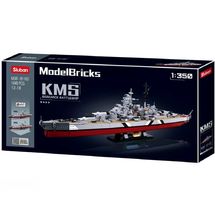 Model Bricks - Corazzata Bismarck SL-M38-B1102 Sluban 1