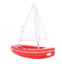 Barca The Sloop rosso 21cm TI-N202-SLOOP-ROUGE Maison Tirot 1