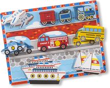 Veicoli puzzle con pezzi grandi MD-13725 Melissa & Doug 1