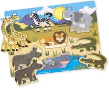 Puzzle a forma di savana 7 pezzi MD-19054 Melissa & Doug 1