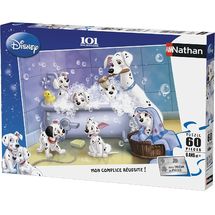 Puzzle Tutti in bagno 101 Dalmati 60 pezzi N866120 Nathan 1