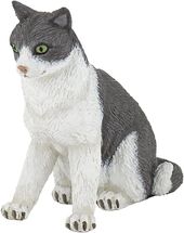 Figurina di gatto seduto PA54033-3969 Papo 1