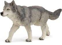 Figurina di lupo grigio PA53012-2930 Papo 1