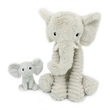 Peluche mamma elefante e il suo bambino DE72804 Les Déglingos 1