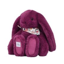 Peluche Coniglio Fleurette prugna 25 cm DC4704 Doudou et Compagnie 1
