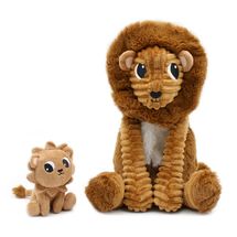 Peluche papà leone e il suo bambino DE76210 Les Déglingos 1