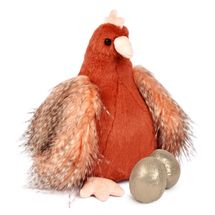 Peluche gallina con uova dorate 28 cm HO3447 Histoire d'Ours 1