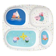 Vassoio piatto con 4 scomparti Peppa Pig PJ-PI935T Petit Jour 1