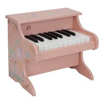 Pianoforte rosa in legno Safari Friends LD7477 Little Dutch 1