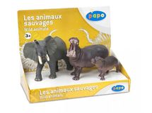 Elefante, ippopotamo e i suoi piccoli PA80001-3239 Papo 1