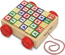 Carrello con cubi ABC-123 M&D11169-4556 Melissa & Doug 1