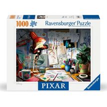 Puzzle Scrivania di un artista Pixar 1000 pezzi RAV12000302 Ravensburger 1