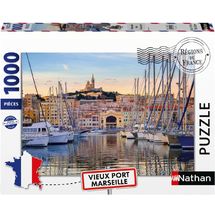 Puzzle Il vecchio porto di Marsiglia 1000 pezzi NA12002010 Nathan 1