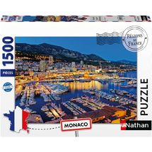 Puzzle Una notte nel porto di Monaco 1500 pezzi NA12002012 Nathan 1