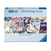 Puzzle Poster di sci vintage 1000 pezzi RAV12001389 Ravensburger 1