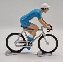 Figurina ciclista R Maglia blu FR-R14 Fonderie Roger 1