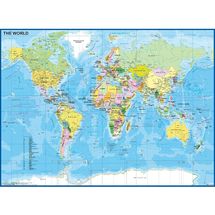Puzzle Mappa del mondo 200 pezzi RAV128907 Ravensburger 1