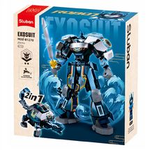 Robot PR Mecha 2in1 blu grigio SL-M38-B1278 Sluban 1