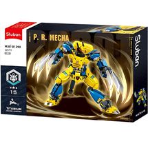 Robot Super PR Mecha giallo blu SL-M38-B1298 Sluban 1