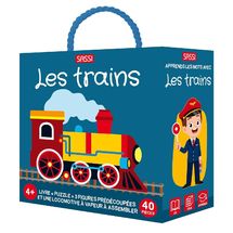 Libro e puzzle I treni SJ-329119 Sassi Junior 1