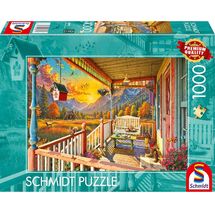 Puzzle Veranda di montagna 1000 pezzi S-58893 Schmidt Spiele 1