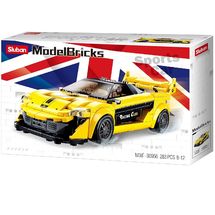 Model Bricks - Auto inglese gialla SL-M38-B0956 Sluban 1