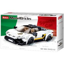 Model Bricks - Auto italiana bianca SL-M38-B0957 Sluban 1