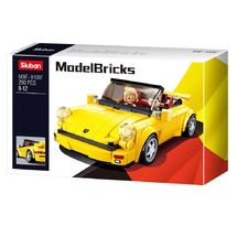 Model Bricks - Auto sportiva tedesca gialla SL-M38-B1097 Sluban 1