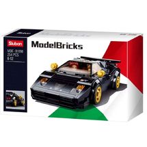 Model Bricks - Auto sportiva italiana nera SL-M38-B1098 Sluban 1