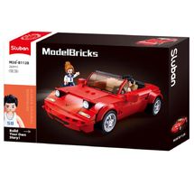 Model Bricks - Auto sportiva MX5 rossa SL-M38-B1128 Sluban 1