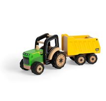 Trattore e rimorchio di legno BJ-T0534 Bigjigs Toys 1