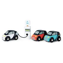 Set di veicoli elettrici in legno TL8373 Tender Leaf Toys 1